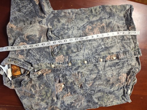 Vintage Trail Crest Journey Size Large Camo Button Down Long sleeve Superfluage - Picture 7 of 8