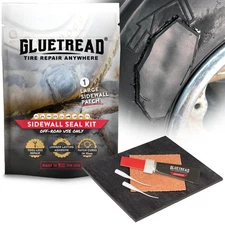 GlueTread Sidewall Tire Repair Kit - Off-Road Tire Patch Kit for ATV and UTV ...