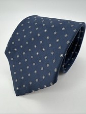 Brooks Brothers Makers 100 Silk Neck Tie Geometric Blue 57.5x3.25