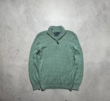 Polo Ralph Lauren Cable Knit Sweater 1/4 Zip Vintage