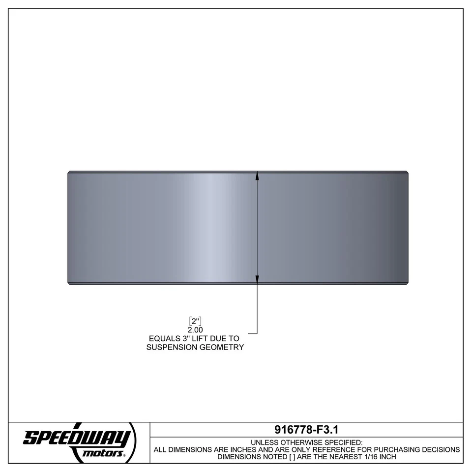 Speedway 07-17 Silverado/Sierra/Tahoe/Suburban Lift/Leveling Kit - Imagem 4 de 4