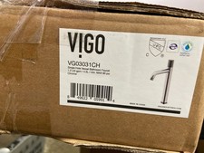 VIGO Apollo 12-Inch Chrome Single-Handle Vessel Bathroom Sink Faucet