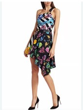 Versace jeans couture Colorful Asymmetrical Dress IT42 Pre-owned