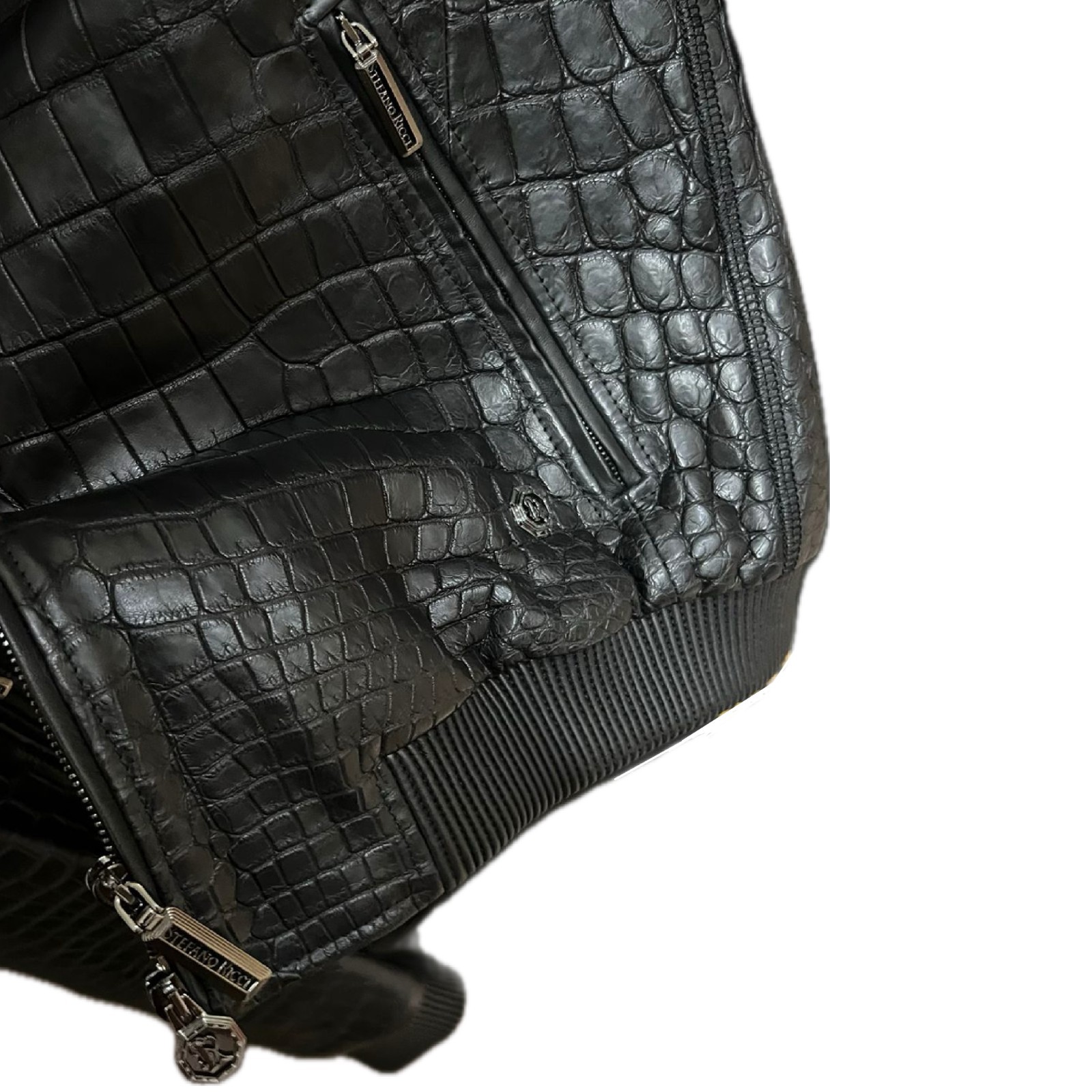 $140K STEFANO RICCI 52 Crocodile Leather Jacket - New! image 10