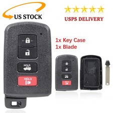 Keyless Smart Key Fob Shell Cover 4 Button For Toyota Camry Avalon Corolla Rav4 Keyless Smart Key Fob Shell Cover 4 Button For Toyota Camry Avalon Corolla Rav4