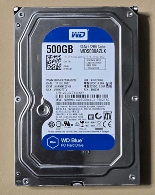 WESTERN DIGITAL WD  500GB 7200 RPM INTERNAL HARD DISK DRIVE - WD5000AZLX 0FY6CW