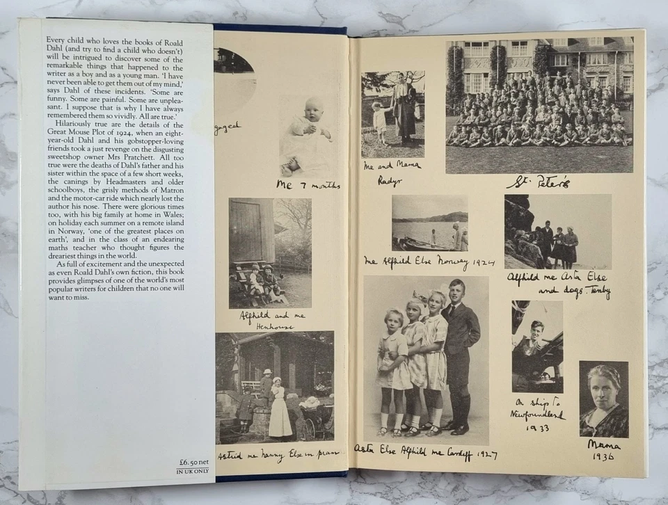 Boy - FIRST EDITION - Tales of Childhood - by Roald Dahl - 1984 - Hardcover - Image 2 of 4