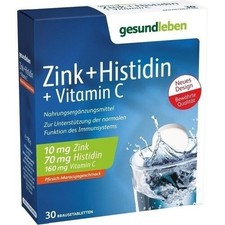 GESUND LEBEN Zink+Histidin+Vit.C Brausetabletten, 30 St PZN 04984795