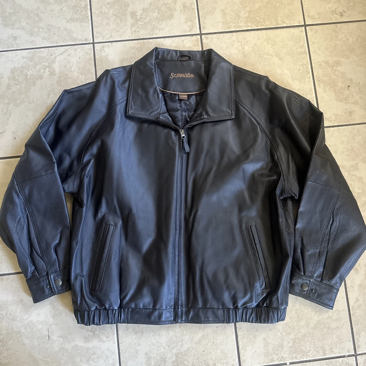 st johns bay leather jacket products for sale | eBay