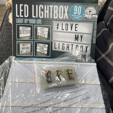 The works LED Lightbox Inca 90 Letters, Numbers & Symbols Batteries Or USB Port