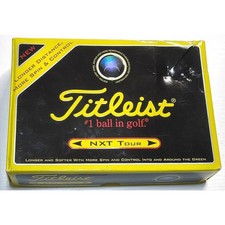 Titleist NXT Tour Golf Balls Unisex 12 Pack White New In Box High Spin Distance