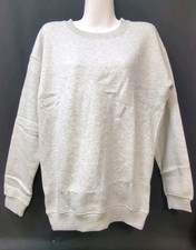 PrettyLittleThing Premium Oversized Crew Neck Sweatshirt Size XS Ash Grey