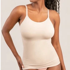 Shapermint Essentials All Day Every Day Scoop Neck Cami Beige XL