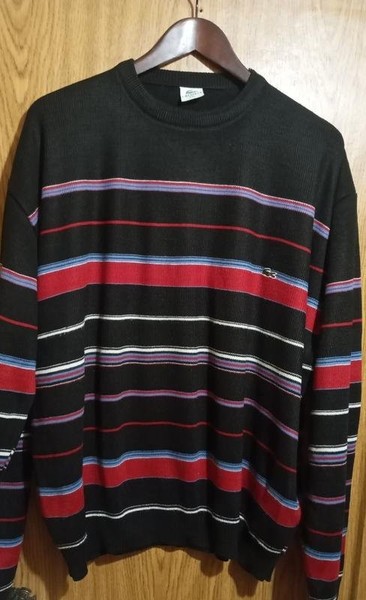 Men Lacoste Sweater Multicolor Cotton 44 / XXL /