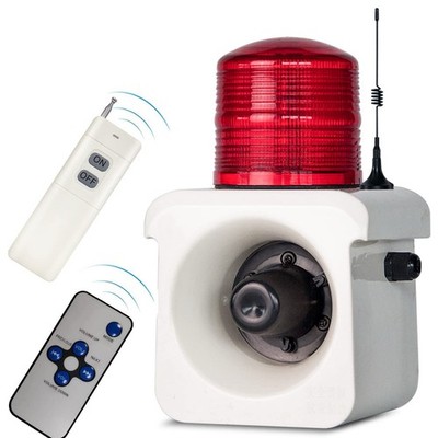 YASONG SLA-800Y Wireless Remote Control Alarm Siren(2km/1.24 mi), LED Strobe ...