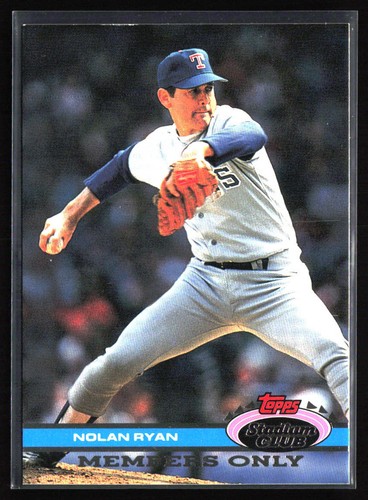 Nolan Ryan [Members Only 100 K's] 1991 Stadium Club Members Only card