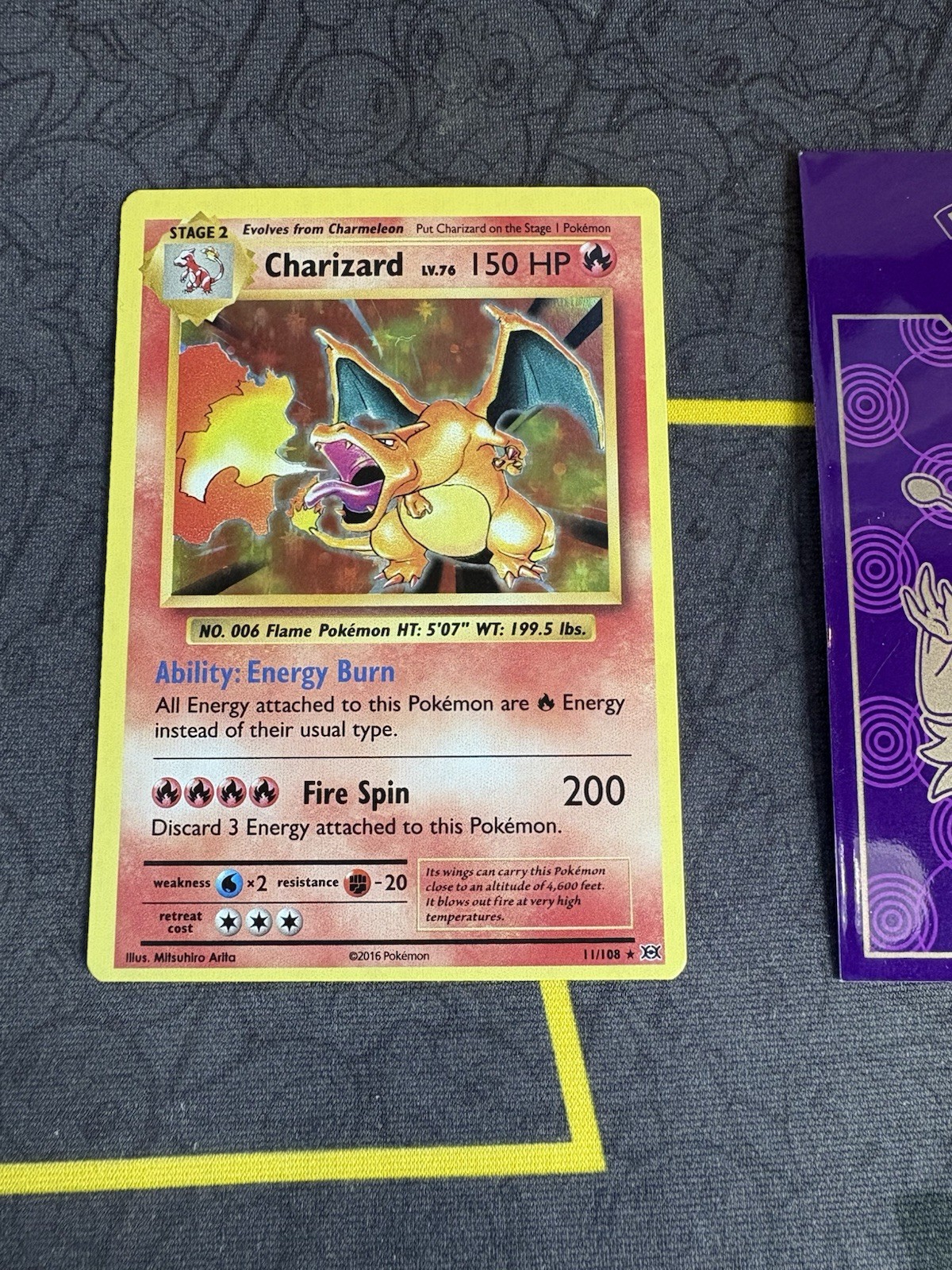 Pokémon Card Charizard 11/108 XY Evolutions Holo Rare 2016 💎NM💎