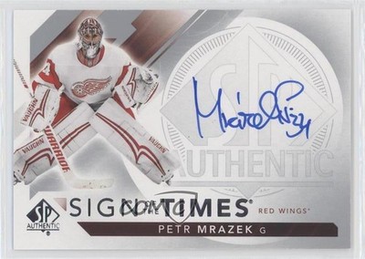 2017-18 SP Authentic Sign of the Times Petr Mrazek #SOTT-PM Auto xp6