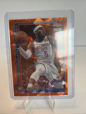 2025-26 Topps Chrome - Luguentz Dort #177 Orange Sapphire 24/25 OKC Thunder SSP