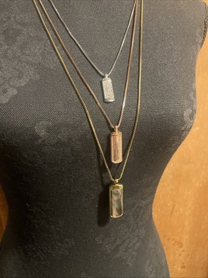 NWT Henri Bendel Triple Strand Necklace Interchangeable! Ingenius Design HTF