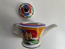 Vintage Sadler Clarice Cliff Bizarre Inspired Past Times Art Deco Teapot
