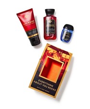 BATH & BODY WORKS 3p. GIFT SET BOURBON BODY WASH BODY POCKETBAC FREE GIFT READ