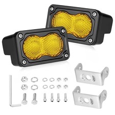 Led Pods 3 40w Diffused Cree Led Pod Lights Chase Light Diffused Beam Yellow