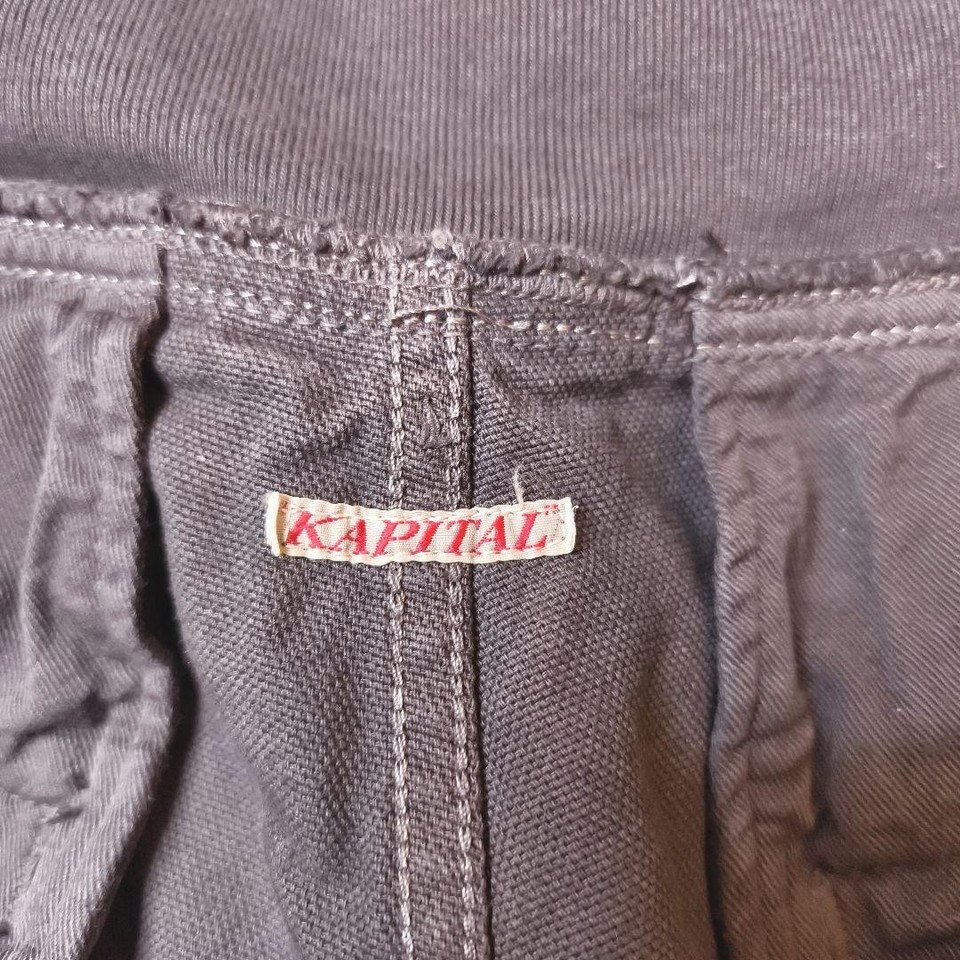 KAPITAL Cotton Sarouel Nouvelle Pants Charcoal Gray Size 2 KL0326097 | eBay