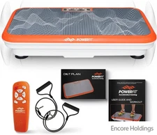 Powerfit Vibration Plate Exercise Machine - Gray - Body Shaker POWERFIT-ELITE