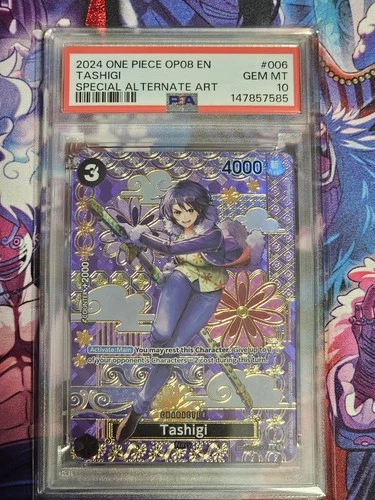 Tashigi OP08 English ST06-006 Special Alternate Art PSA 10 One Piece TCG