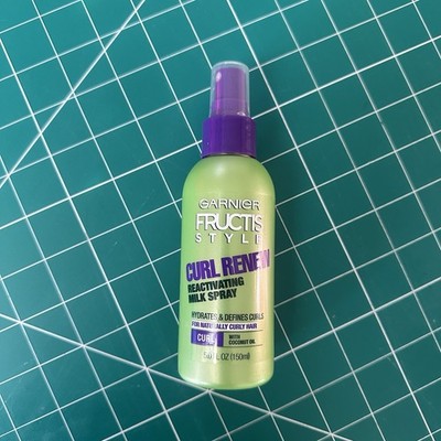GARNIER Fructis Style Curl Renew Reactivating Milk Spray 5 Fl Oz Curly Hair NEW