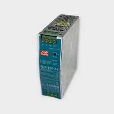 MEAN WELL EDR-150-24 Industrial DIN Power Supply, 24V, 6.5A, 156W - Used/Tested