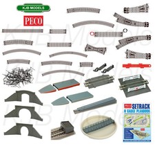 Track, Points & Accessories -Choice of Set Track Pieces C80 N Gauge PECO Setrack