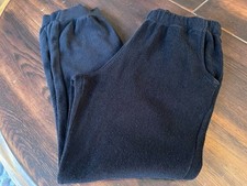 Monrow NWT Terry Cloth Jogger Women  s Size S Black Pull On Pants Elastic Waist