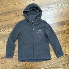 Patagonia Boys R1 Air Hoody Grey Size Small 7-8