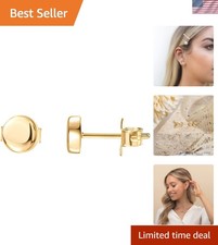 Gift-Ready 14K Gold Plated Minimalist Stud Earrings for Women - Perfect Presents
