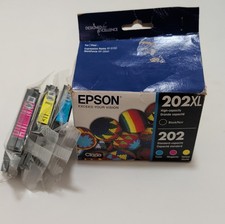 OEM Epson Claria 202 ONLY Cyan Magenta Yellow Ink Cartidges EXP 2021