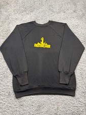 Vtg Signal Sweatshirt Adult Medium Black Single Stitch Critter Care Made In USA
