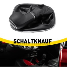 Schaltknauf Knauf Schaltsack Rahmen 5 Gang passend für Opel Corsa D E Naht Weiß