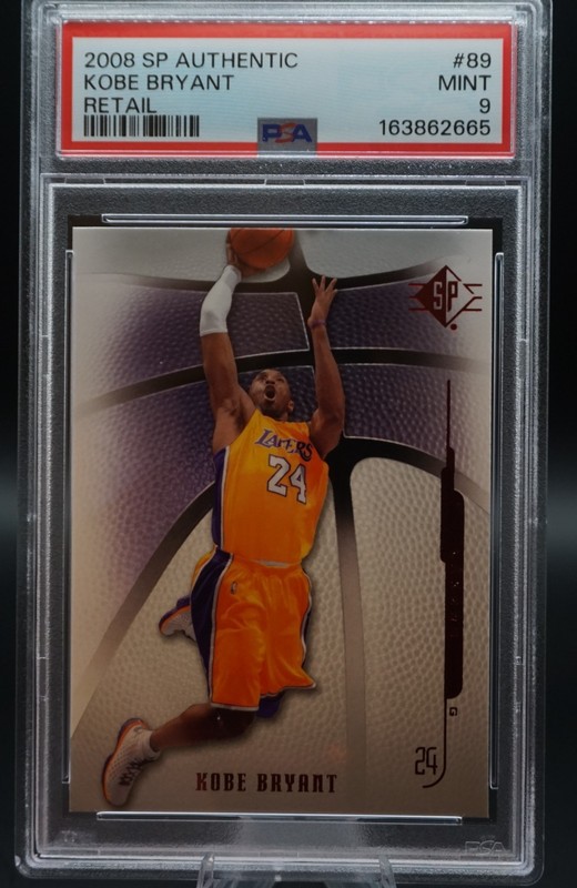 2008-09 SP Authentic Kobe Bryant Retail #89 PSA 9 Mint Lakers Basketball Card