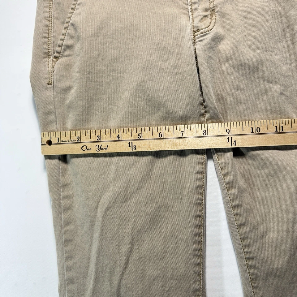 Pantalones chinos elásticos American Eagle Outfitters caqui para mujer talla 2 Foto 4 de 4