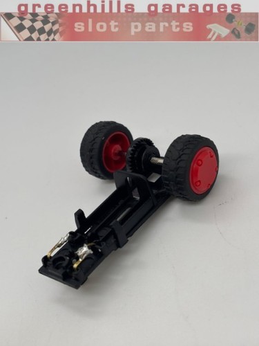 Greenhills Carrera GO !!! TMNT Turtles Chassis + Hinterachse + Räder - gebraucht - P104