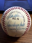 DODGERS LEGENDS SIGNED AUTOGRAPHED ONL BASEBALL!  DON DRYSDALE!  CARL FURILLO!