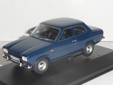 CORGI / VANGUARDS . VA09534 FORD ESCORT 1300GT  1973 IN MARINE BLUE,  LTD 1200