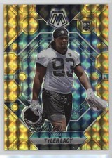 2023 Panini Mosaic Rookies Reactive Yellow Mosaic Prizm Tyler Lacy #370 11cz