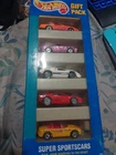 Hot Wheels Vintage Super Sportscars 5 Car Gift Pack