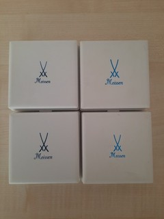 4 Medallien Meisener Porzelan Nachlass/Schubladenfund s.Artikelb. s. Foto`s