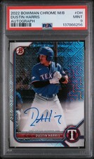 2022 BOWMAN CHROME MB AUTOS #DH DUSTIN HARRIS PSA 9 AUTO