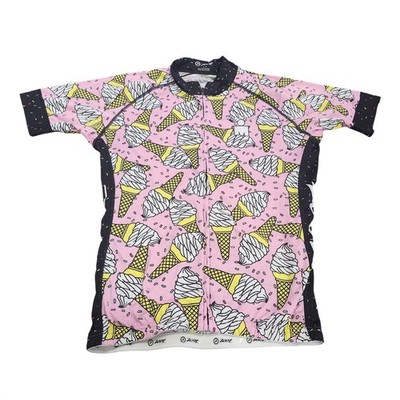 Zoot Jersey Shirt Mens Large Pink Ice Cream Ironman Graphic Cycling Full Zip