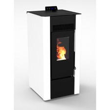 Stufa A Pellet Ad Aria Ventilata 9 KW Efesto Bianca C-Line